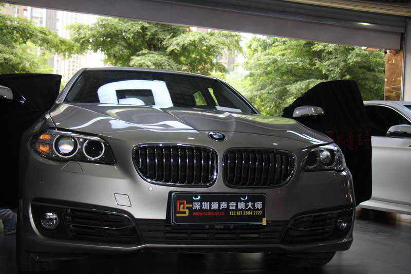 深圳专业汽车音响隔音改装之宝马525LI丹拿PHD音响升级