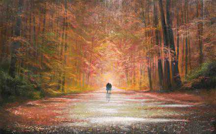 艺术表现浪漫的色彩，英国画家的油画艺术