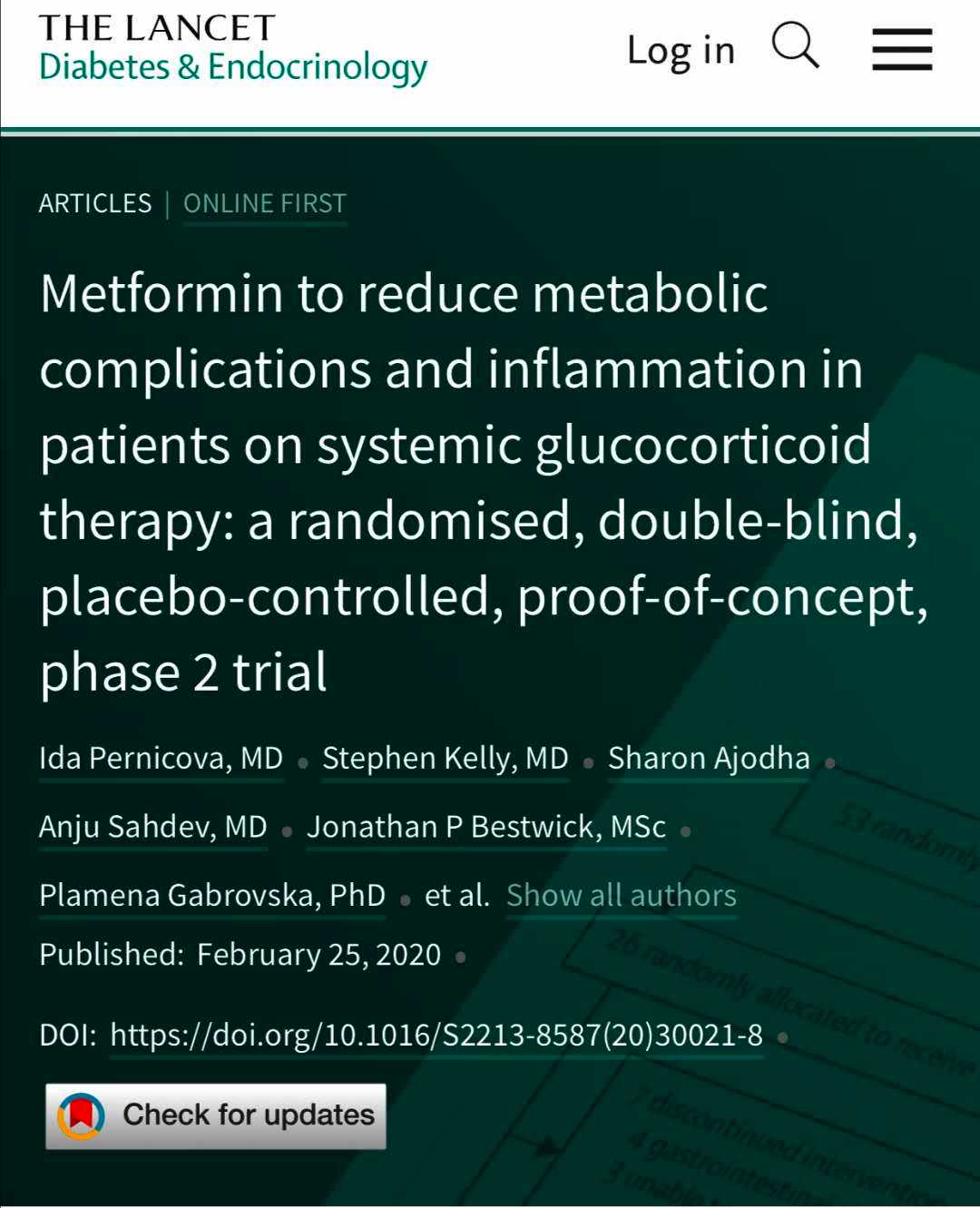 二甲双胍，又有新作用