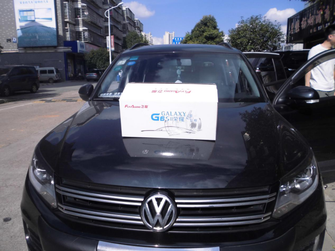 长沙和弦大众途观安装飞歌专车专用安卓导航+史泰格SQ650C案例